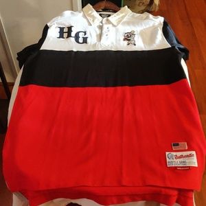 New Never Worn Hustle Gang polo short sleeve shirt